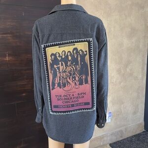 Upcycled Daisy & The Six Flannel Shacket Men's Medium